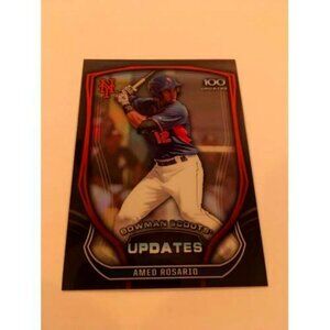 2015 Bowman Scouts Updates Top 100 #BSU-AR Amed Rosario RC Mets (061)